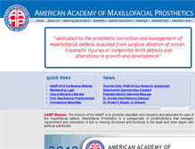 Tablet Screenshot of maxillofacialprosthetics.org